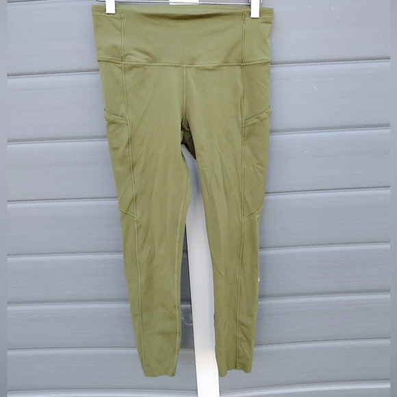 Lululemon Fast And Free 25" Hi-Rise Tight Bronze Green 8 (W5BXQS) - Picture 1 of 6